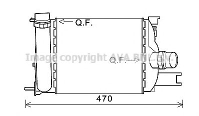 AVA QUALITY COOLING da4013 -  Интеркулер